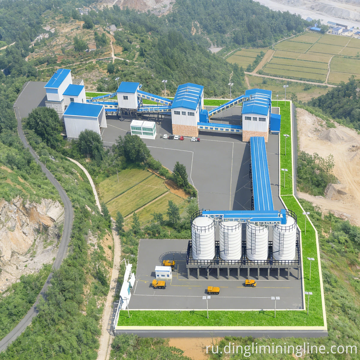 Линия по производству третичного дробильного камня Tertiary Crushing Stone Aggregate Line